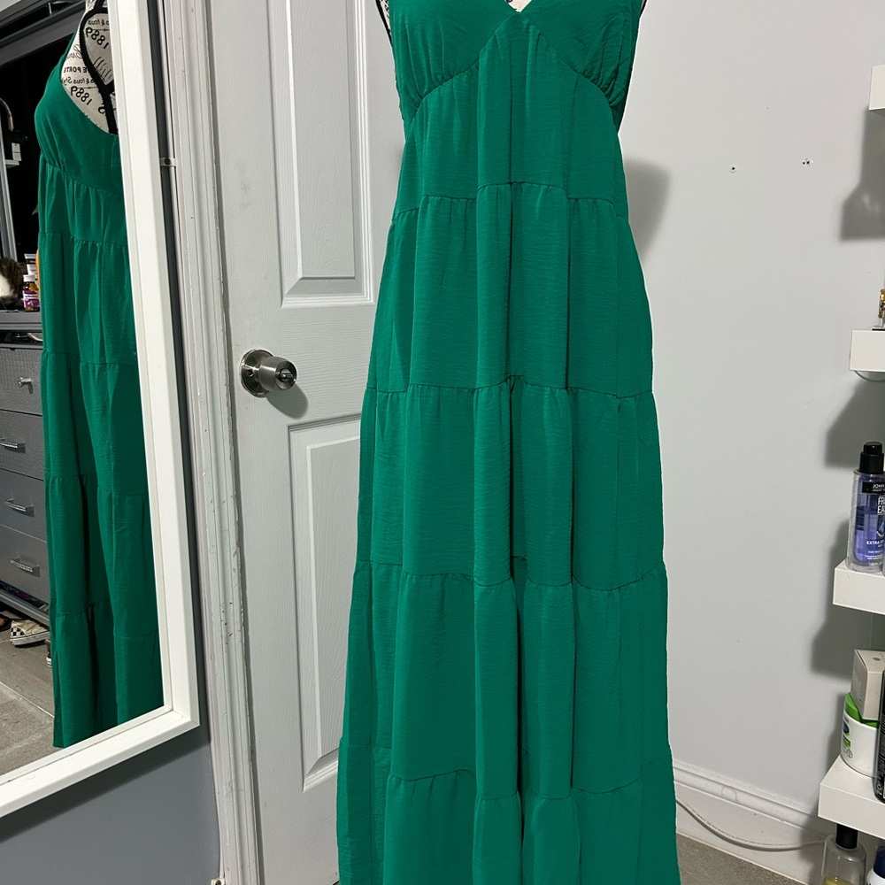 Monteau Vibrant Green Maxi Dress